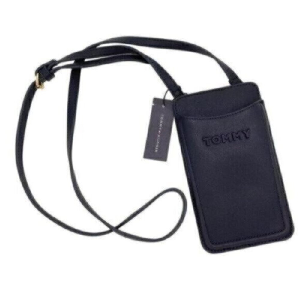 Tommy Hilfiger Elsie Phone Crossbody Bag in Navy Blue New - Picture 1 of 12